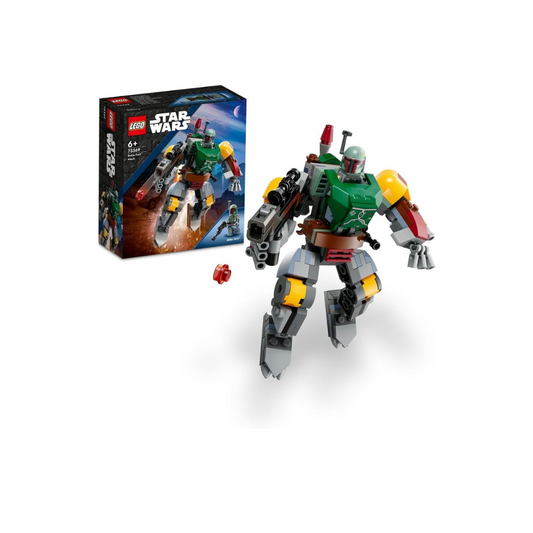 LEGO 75369 Star Wars Boba Fett Mech, Buildable Action Figure Toy with Stud-Shooting Blaster and Jetpack with Flick Shooter, Collectible Set for Kids