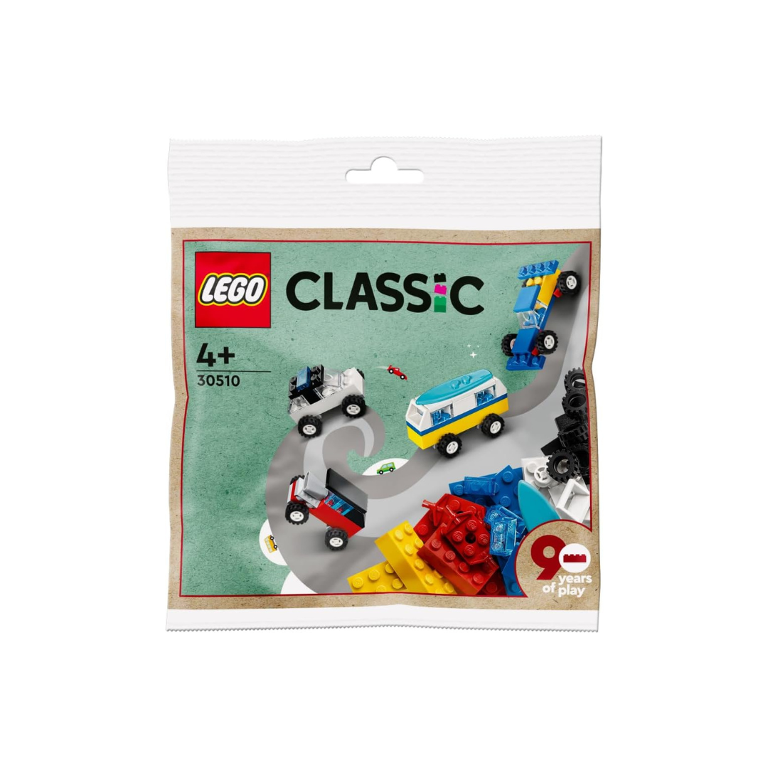 LEGO Classic 90 Years of Cars 30510 Building Kit (71 Pieces)- Multicolor