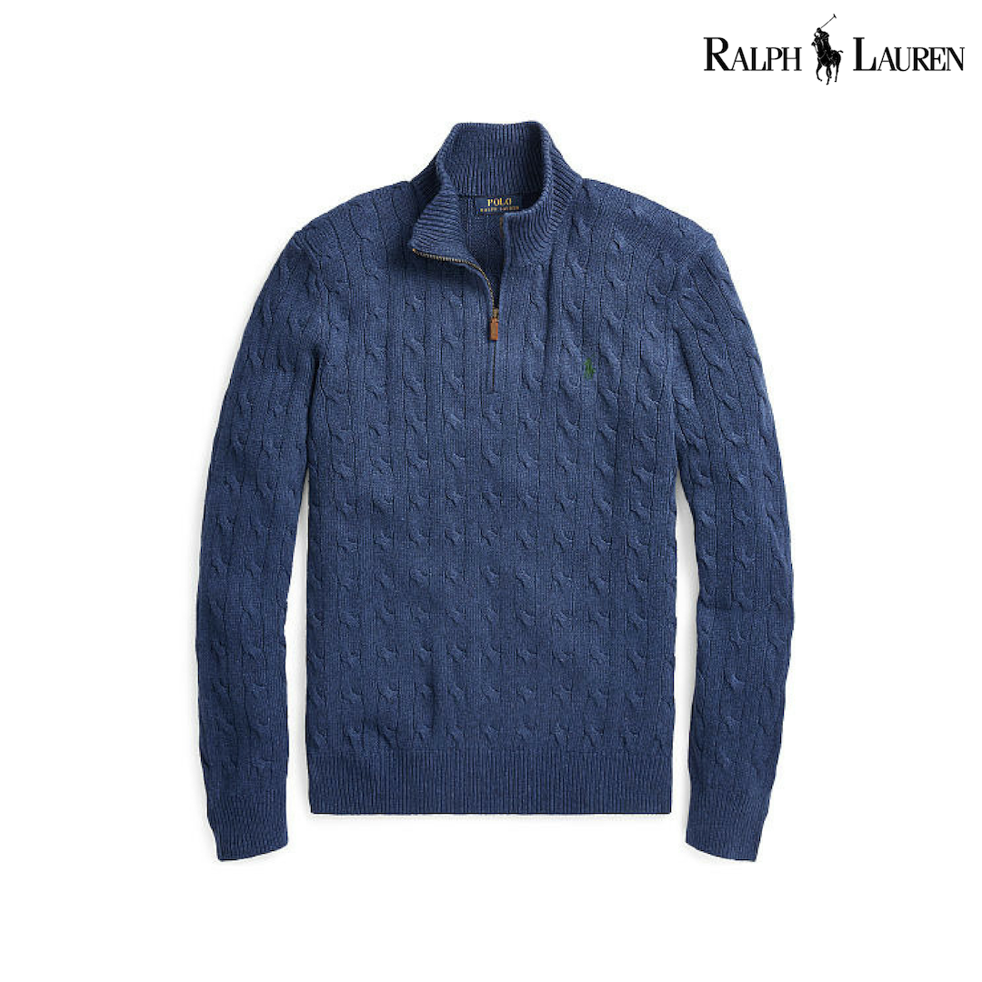 Ralph Lauren Tussah Silk Half-Zip, XL