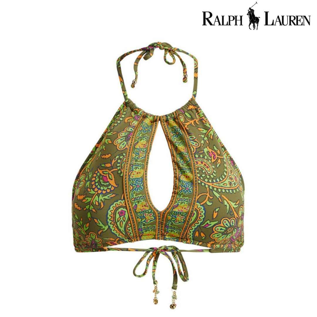 Ralph Lauren Paisley-Print Bikini Top