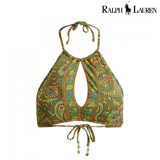 Ralph Lauren Paisley-Print Bikini Top