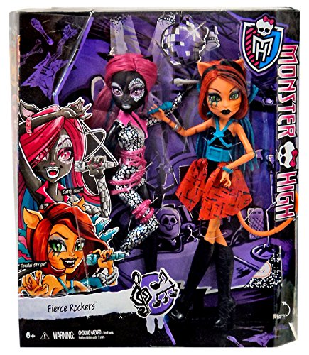 Monster High Fierce Rockers Catty Noir & Toralei Stripe DJB91 Dolls