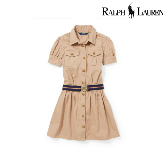 Polo Ralph Lauren Girls Chino Cotton Shirtdress (3/3T)