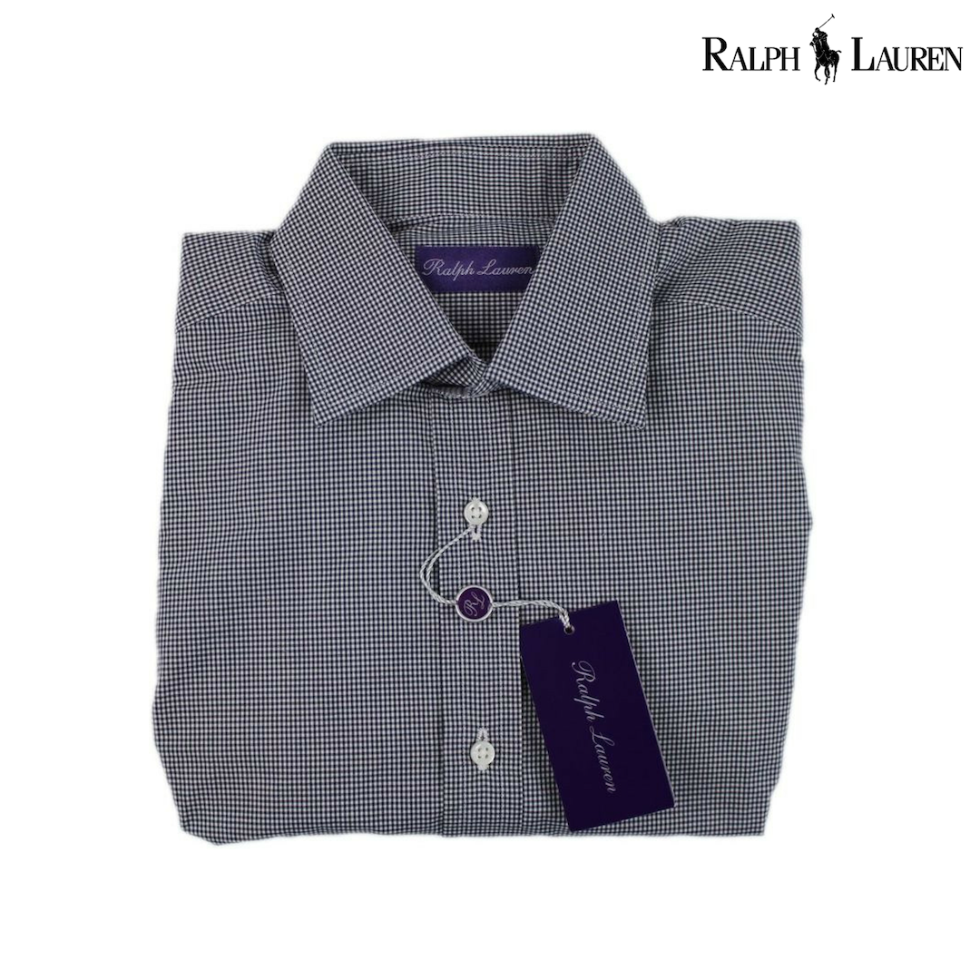 Ralph Lauren Houndstooth Dress Shirt Made in Italy