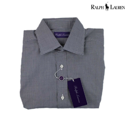 Ralph Lauren Houndstooth Dress Shirt Made in Italy