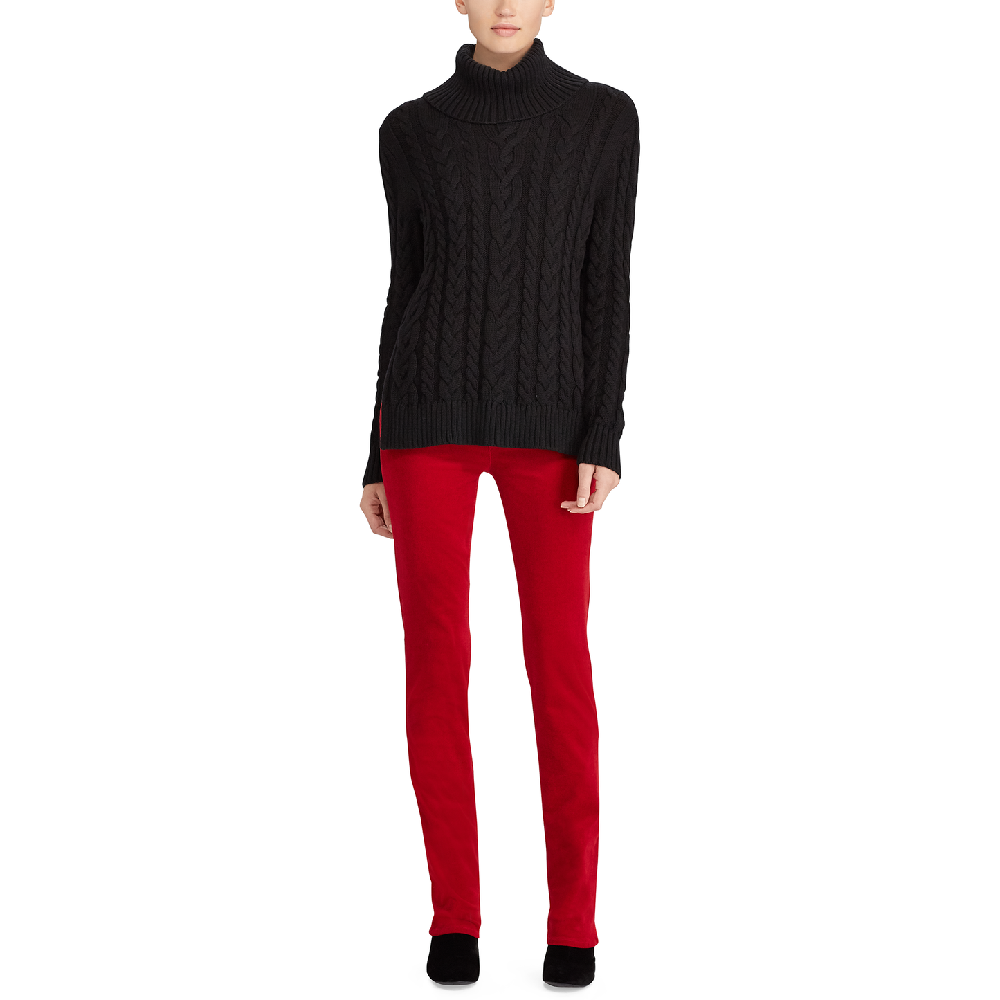 Ralph Lauren Premier Straight Corduroy Jean, Cordial Red