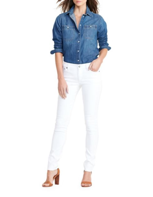 Lauren Ralph Lauren Denim Utility Shirt, XS