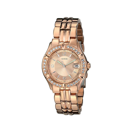 Guess U11069L1 Women's Sporty Chic Rose Gold-Tone Mid-Size Watch