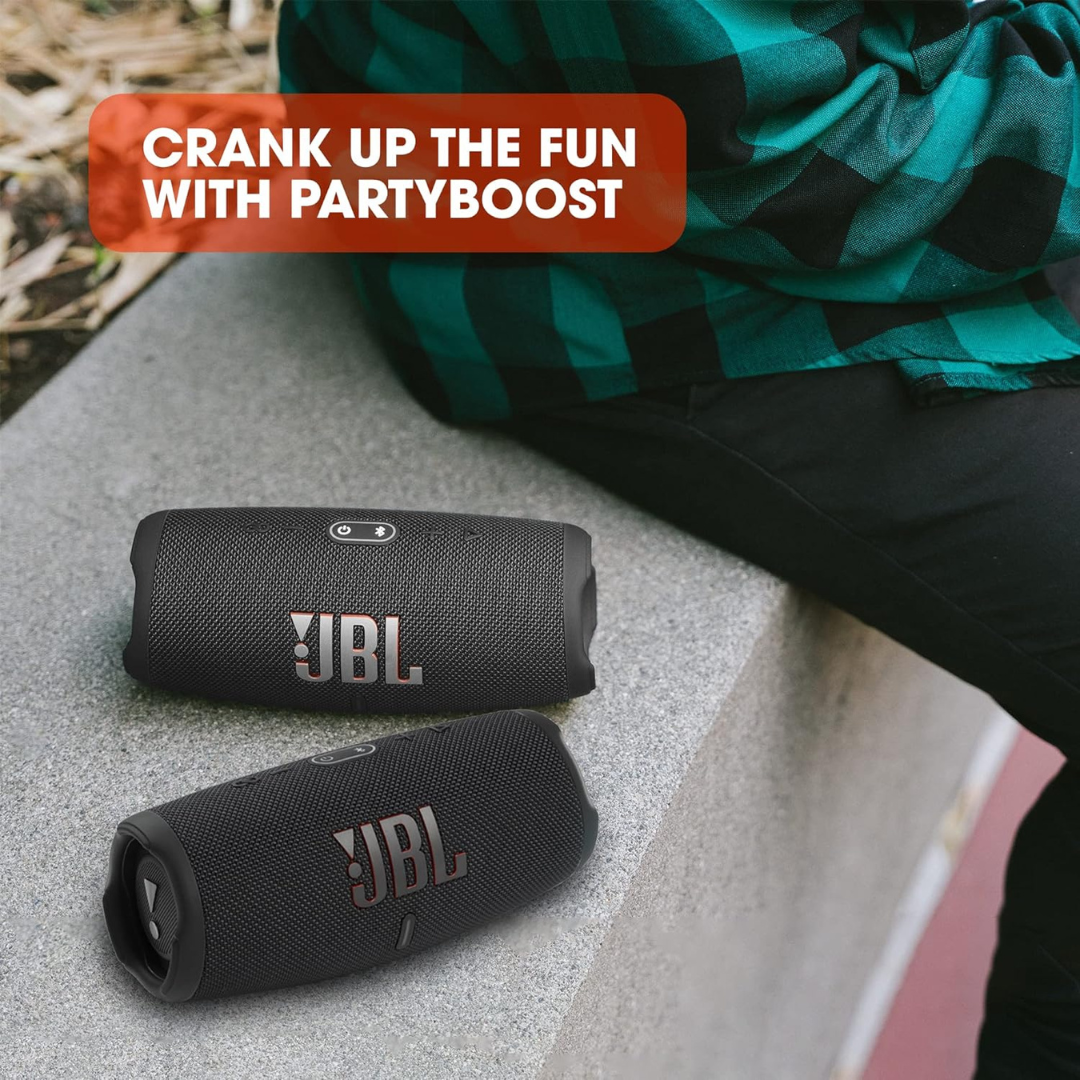 JBL Charge 5 Portable Bluetooth Speaker, 20H Playtime, Built-In Powerbank, IP67 Waterproof and Dustproof