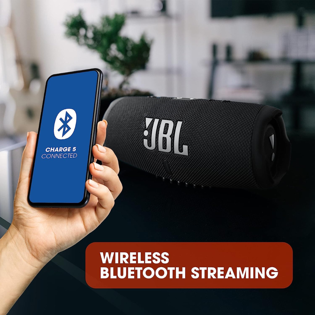 JBL Charge 5 Portable Bluetooth Speaker, 20H Playtime, Built-In Powerbank, IP67 Waterproof and Dustproof