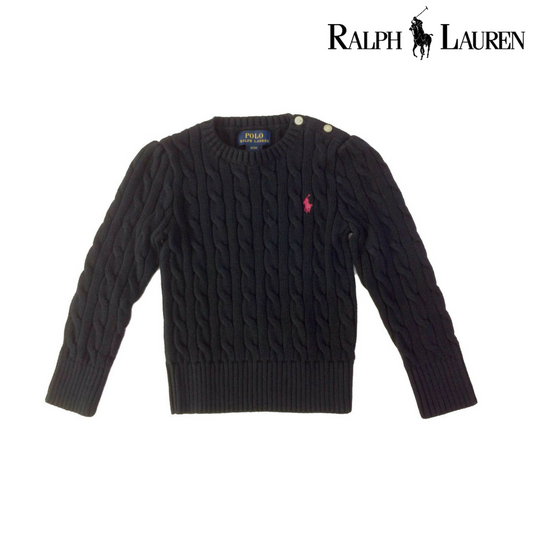 Ralph Lauren Cable-Knit Cotton Sweaters, Hunter Navy