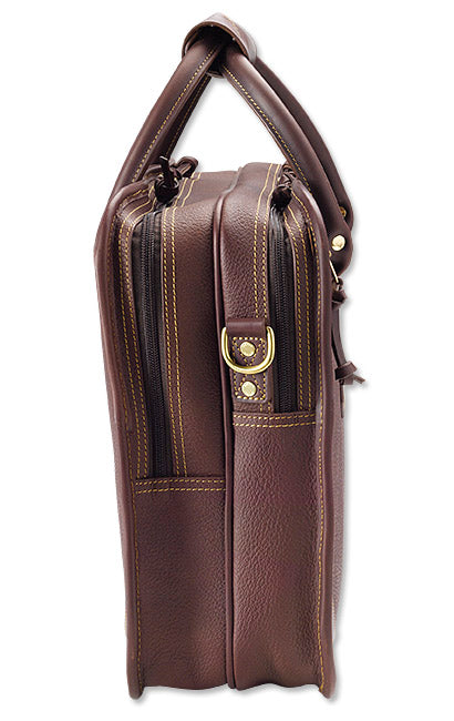 Orvis Bullhide Leather Extra-capacity Briefcase, Brown
