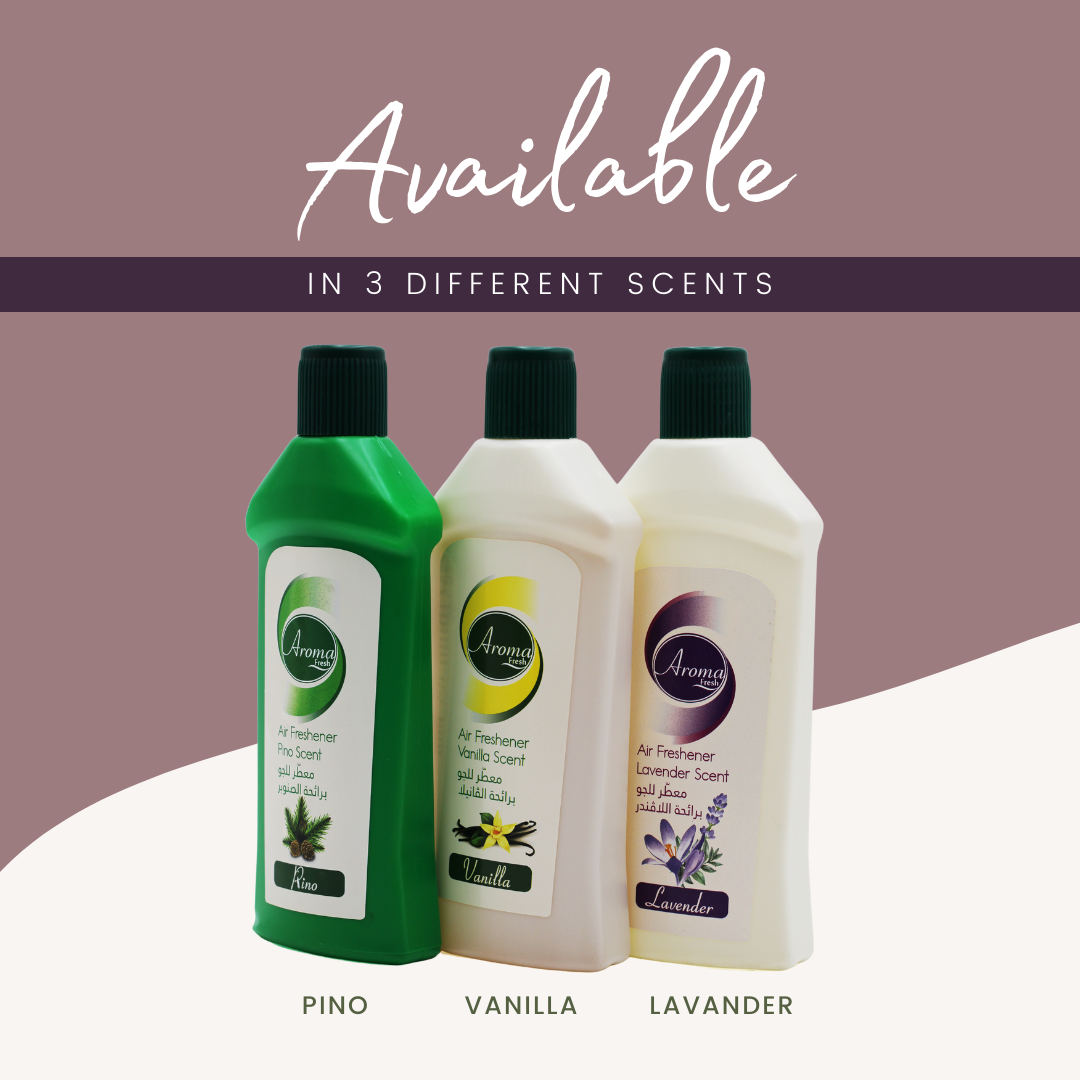 Aroma Fresh Concentrated Air Freshener, Air Freshener for Bathroom, Liquid Freshener for Kitchen, Lavender Scent, 130 ml