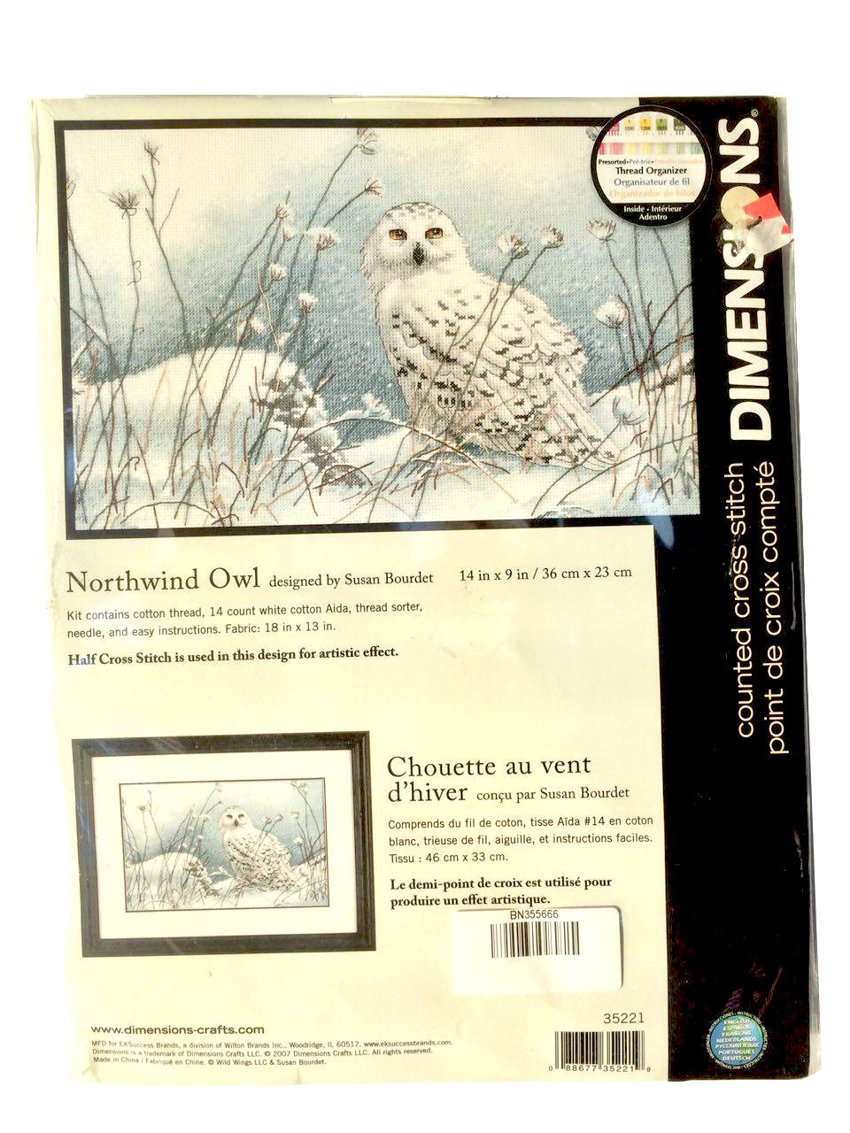 Dimensions Northwind Owl Cross Stitch