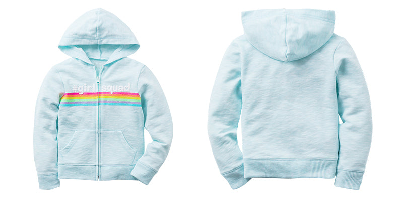 The Childrens Place Girls Zipper Hooded Sweater, S(5/6)