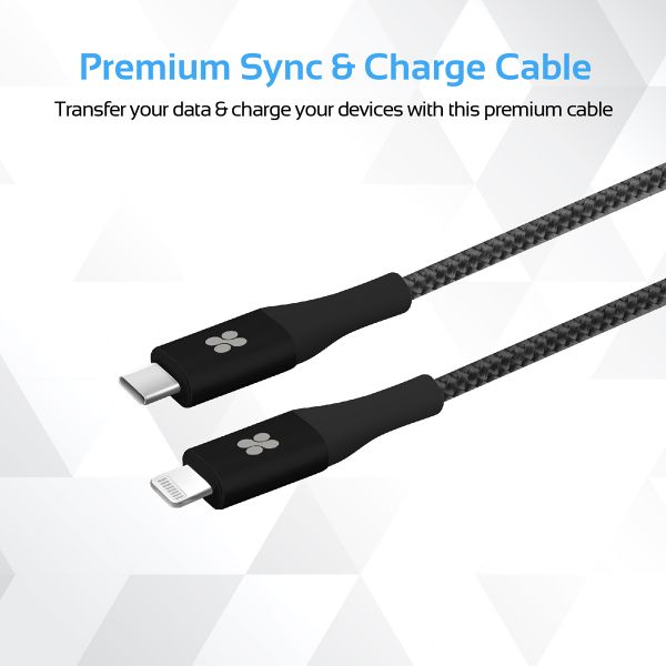 Promate USB Type-C to Lightning Cable, 200cm