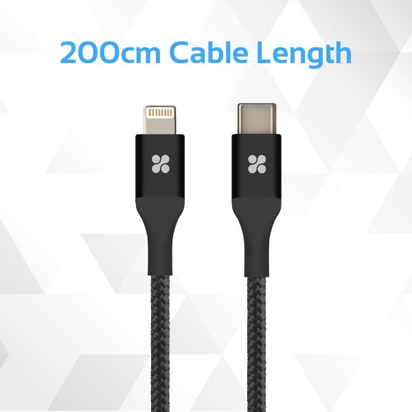 Promate USB Type-C to Lightning Cable, 200cm