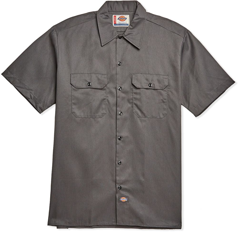 Dickies Charcoal Shirt Neck Shirts, Large